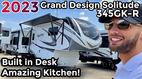 Built in Desk and AMAZING Kitchen! 2023 Grand Design Solitude 345GK-R