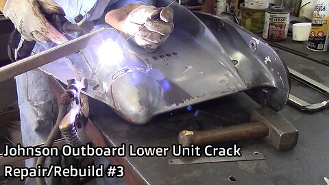 Johnson Outboard Lower Unit Crack Repair/Rebuild #3