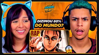 Rap do Eren Yeager 😇😈 HERÓI E VILÃO | LexClash | [React em Casal] 🔥