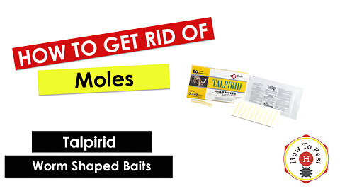 How To Get Rid of Moles - Talpirid Worm Shaped Mole Bait