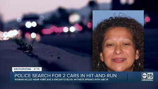 Police search for 2 cars in hit-and-run