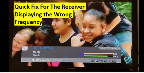Troubleshooting Receiver Displays the Wrong Frequancy