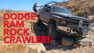 Rock Crawling Dodge Ram 2500 Diesel - Can this stock truck get through the rocks?