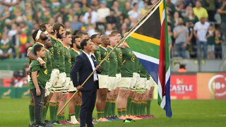 SA anthem at Bok Test at Cape Town Stadium