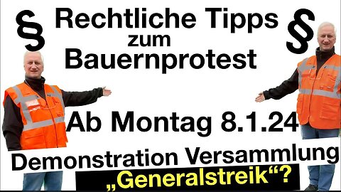 Streik-Chaos: LKW-Fahrer gibt Tipps zum Umgang mit der Polizei während des Bauernprotests