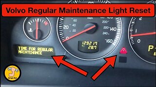 Volvo Regular Maintenance light reset