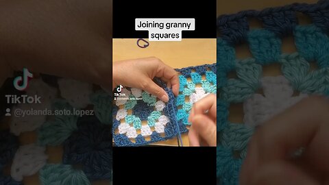 Joining the granny squares together for the cardigan #crochet #crocheting