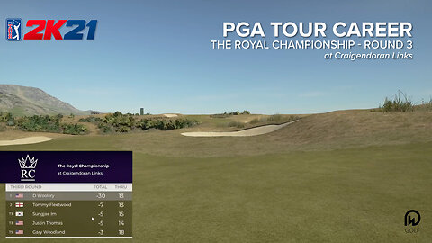 PGA 2K21 Gameplay | The Royal Championship - Round 3 | DW Golf Co