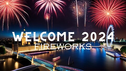 Welcome 2024 with Serenity: Fireworks and Calming Melodies from Around the World