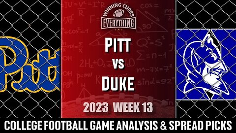 Pitt vs Duke Picks & Prediction Against the Spread 2023 College Football Analysis