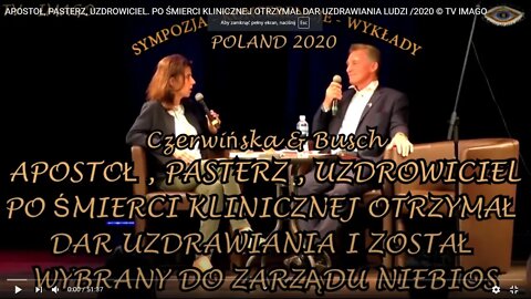 APOSTOŁ, PASTERZ, UZDROWICIEL. PO ŚMIERCI KLINICZNEJ OTRZYMAŁ DAR UZDRAWIANIA LUDZI /2020 © TV IMAGO