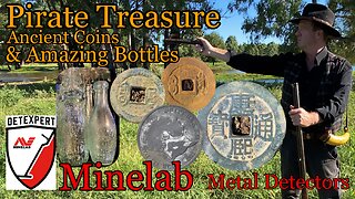 Pirate Treasure Ancient Coins & Bottles Metal Detecting