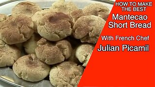 How French Chef Julien makes Short Bread "Mantecoa" with cinnamon, delicious