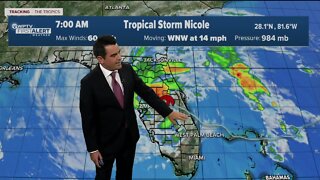 Tropical Storm Nicole forecast, 8:45 a.m. on Nov. 10, 2022