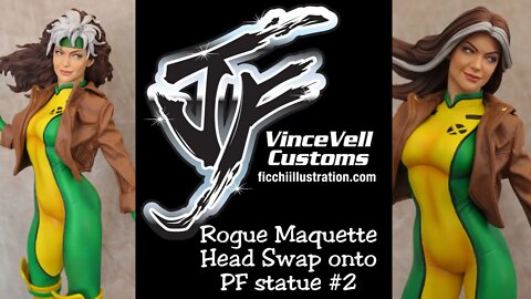 Rogue Maquette Head Swap onto Premium format statue #2