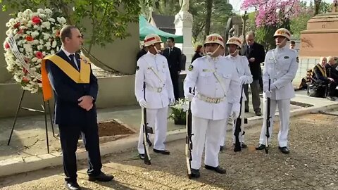 Marinha brasileira no enterro do príncipe Dom Luiz, bisneto da princesa Isabel