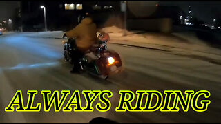 Kawasaki Vulcan 1500 VS Ice And Snow Covered Roads On The Honda Navi