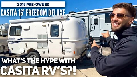 What’s the Hype Behind Casita RV’s? 2015 Casita 16ft Freedom Deluxe Pre-Owned Travel Trailer RV