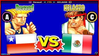 Street Fighter II': Hyper Fighting (Devaud Vs. KELA420) [Chile Vs. Mexico]