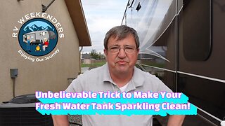 Unbelievable trick to make your Fresh Water Tank Sparkling Clean