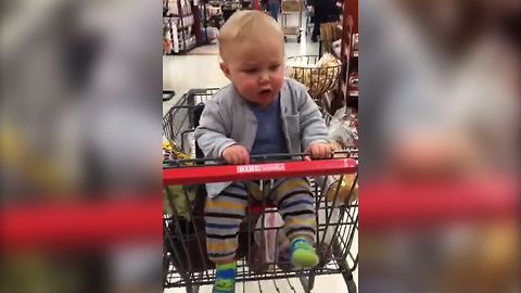 Shopping Makes Baby Happy Enough For A Jiggly Dance