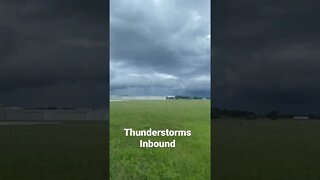 Thunderstorms from the north