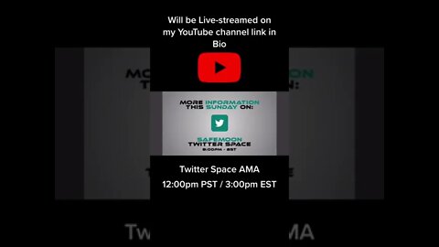 Safemoon Wallet Twitter Space AMA this Sunday! #shorts