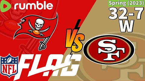 NFL Flag Football - 49ers vs Buccaneers - 1st / 2nd Grade - Spring (2023)