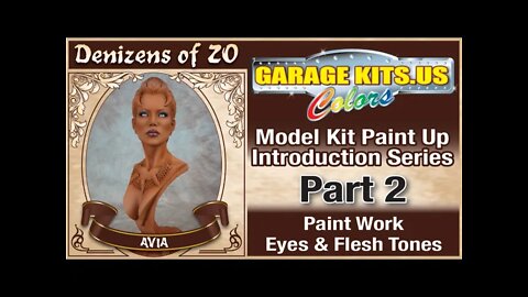 Garage Kits Avia Bust Paint Up Series Part 2 Eyes & Flesh Tones