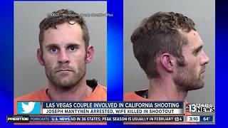 Las Vegas couple involved in motel shooting in California