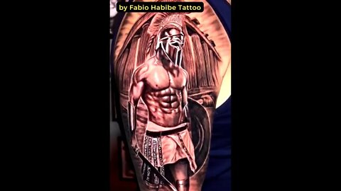 Beautiful tattoo by Fabio Habibe Tattoo #shorts #tattoos #inked #youtubeshorts