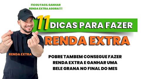 Dicas para fazer RENDA EXTRA | Qualquer pobre pode ganhar um extra no final do mes