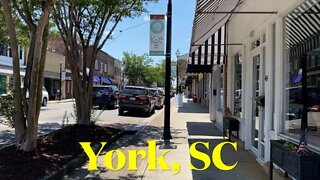 York, NC, Town Center - Small Towns - Walk & Talk Tour - Vlogging America