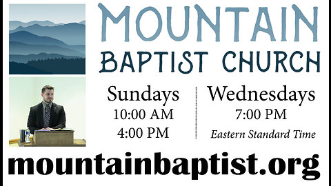12.28.2022 | 1 Peter 5 | Pastor Jason Robinson, Mountain Baptist Church