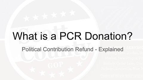 Political Contribution Refund (PCR)