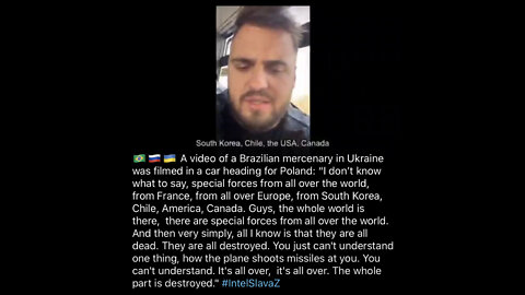 Brazilian mercenary in Ukraine shares what he’s witnessed ...