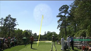 Seen By Millions! UFO? 5D Earth? Appears At U.S. Masters Golf Event