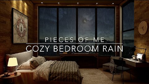 Cozy Bedroom Rain | Rain & Thunder Sounds 1 hour