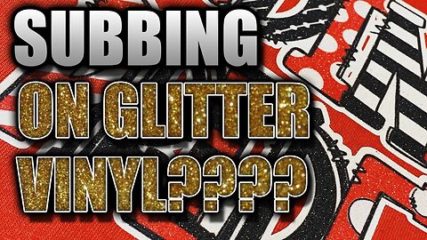 Sublimation on Siser Glitter HTV Vinyl - The Easy Way!