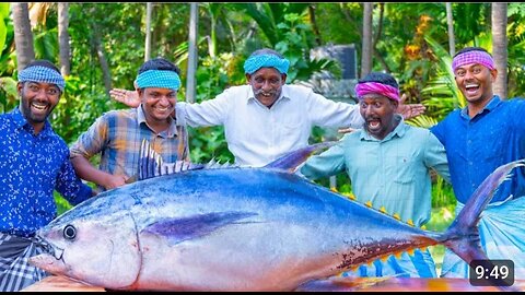 200 Pound Big Tuna Fish🐬🐬🐬🐬| Tuna Fish Cutting And Cooking