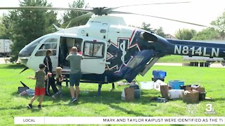 LifeNet helicopters make stop at Open Door Mission