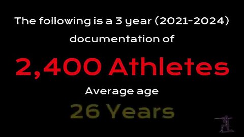 NWO: 2,400 athletes collapsing in only 3 years!