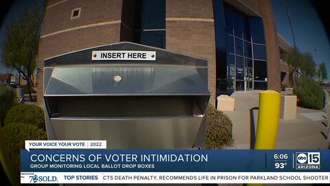 Reports of people in vicinity of ballot drop box to watch voters in Mesa