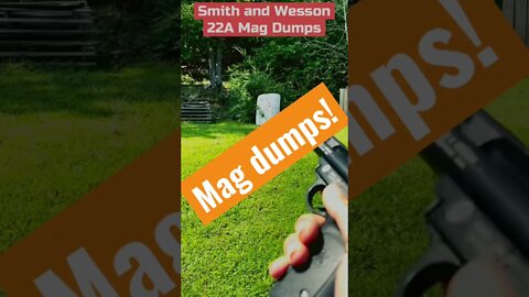 Mag dumps! Smith and Wesson 22A .22lr #shorts