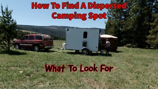 Trouble Finding A Dispersed Camping Spot!