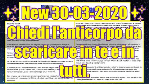 Divina Madre chiedi l'anticorpo da scaricare in te e in tutti.