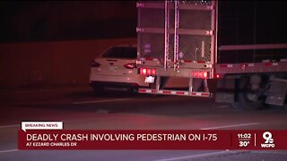I-75 northbound closed for fatal crash involving pedestrian