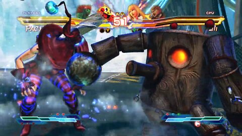 Street Fighter X Tekken: PAC-MAN (Swap Costume) & Blanka vs Bob & Lili - 2K 1440p