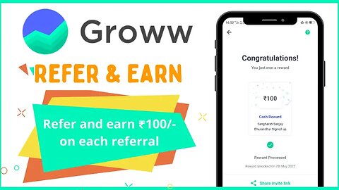 How to refferal groww app ll refferal and earn ll per refer 100 💸 rupees 🤑
