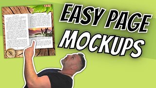 Mockups. Easy Book Pages Mockup.